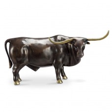 El Toro Grande Bull Madrid Long Horn Brass Sculpture Statue Steer HUGE 22" 725739803578  142726771485